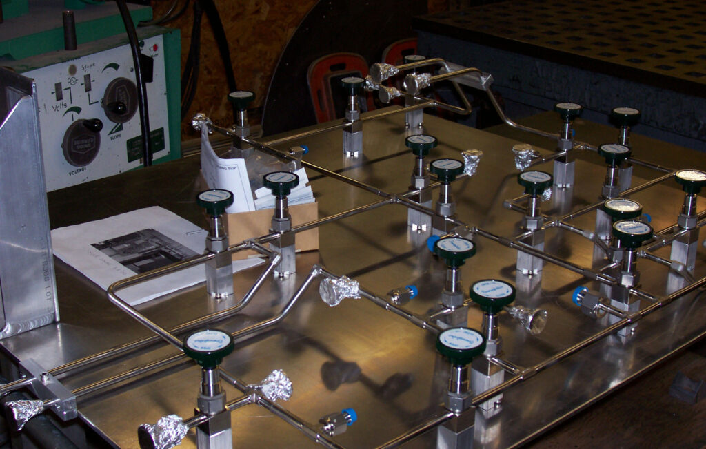 Gas valve control panel
