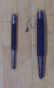drive punch, marking punch, ball-peen hammer